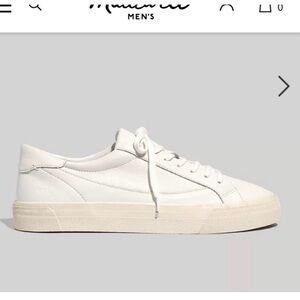 Madewell White Minimalist Sneakers Leather Low-Top